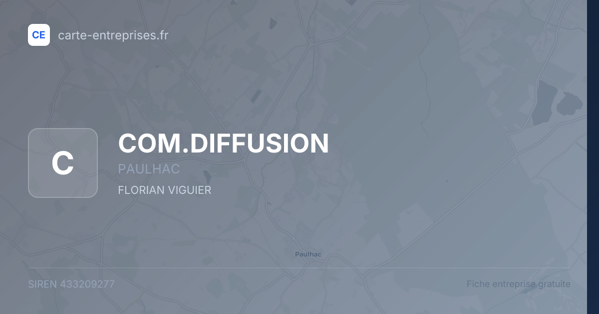 COM.DIFFUSION — 433209277 — fiche entreprise