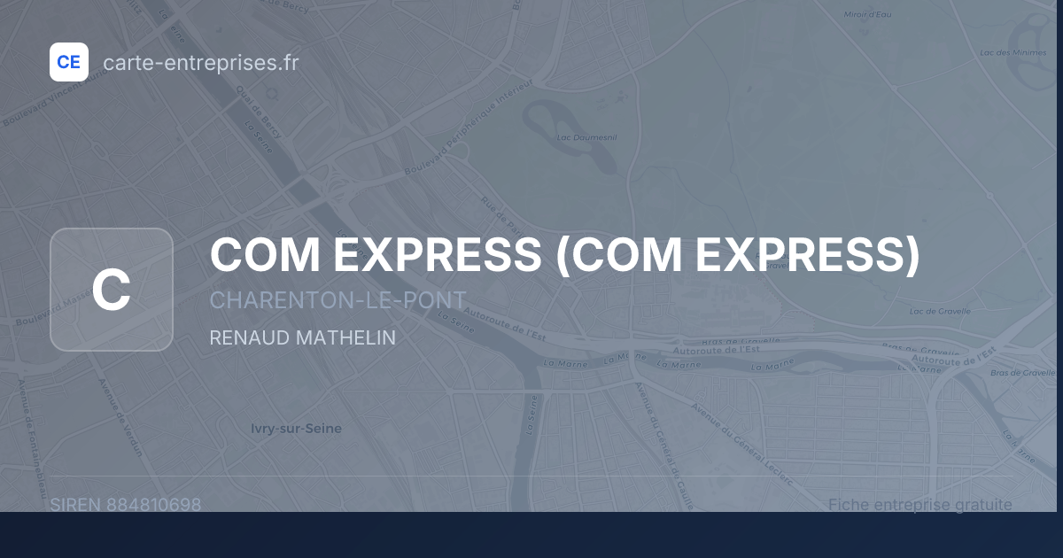 COM EXPRESS — 884810698 — fiche entreprise