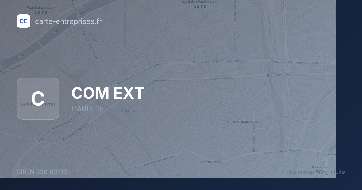 COM EXT — 338163413 — fiche entreprise