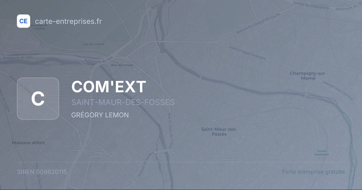 COM'EXT — 809620115 — fiche entreprise