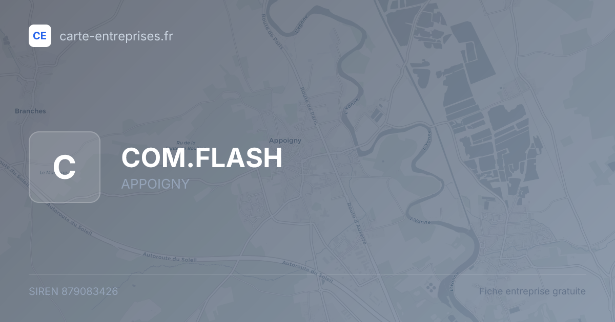 COM.FLASH — 879083426 — fiche entreprise