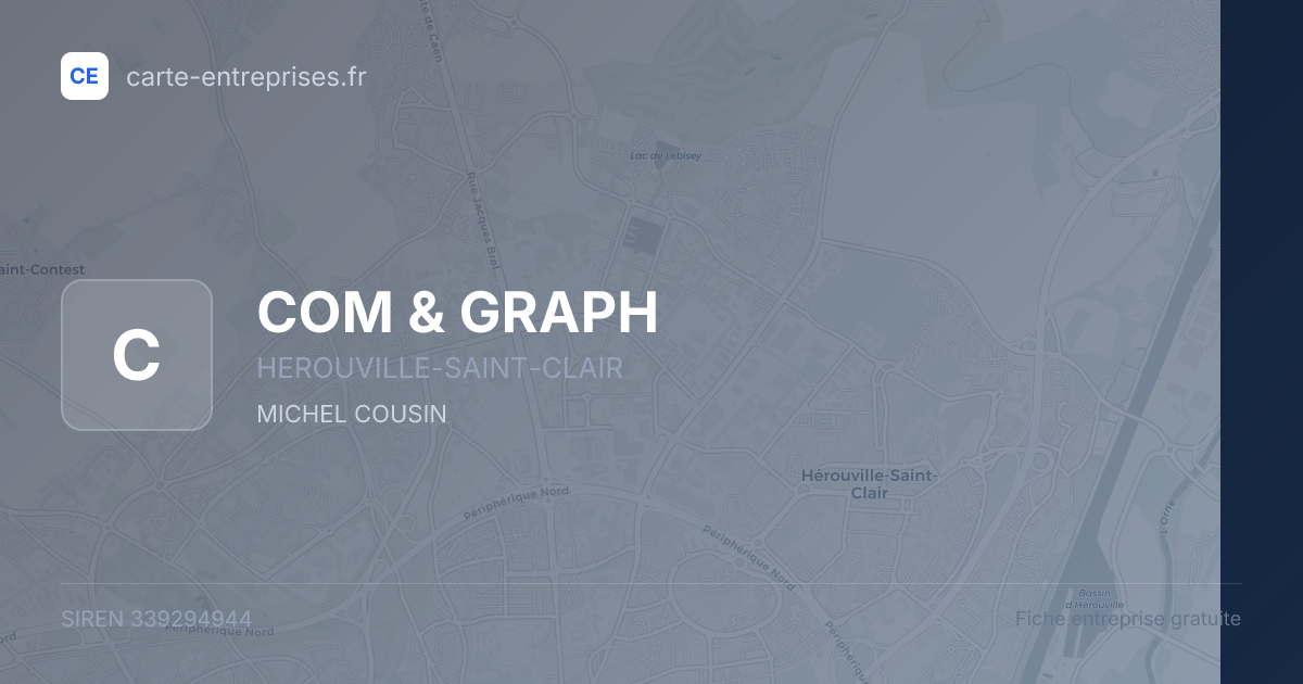 COM & GRAPH — 339294944 — fiche entreprise