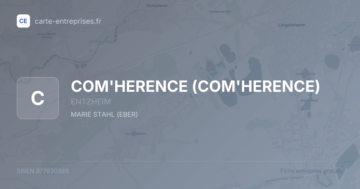 COM'HERENCE — 977830389 — fiche entreprise