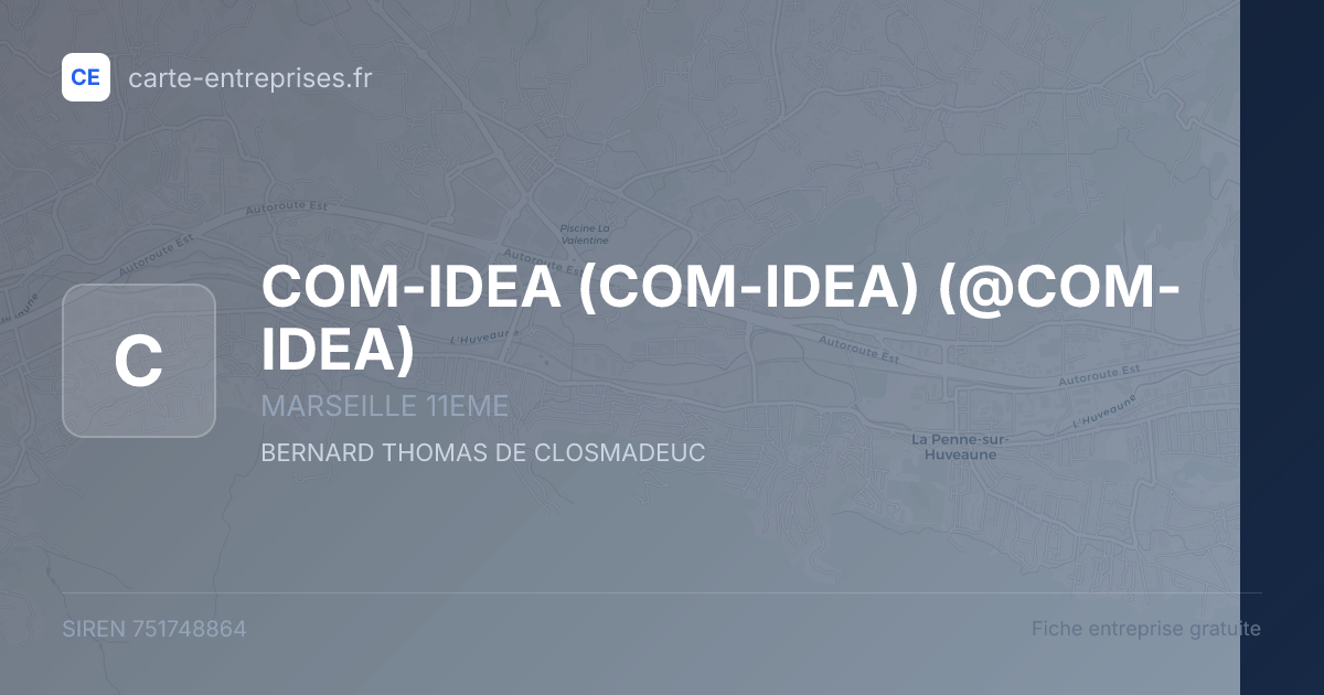 COM-IDEA (COM-IDEA) (@COM-IDEA) — 751748864 — fiche entreprise