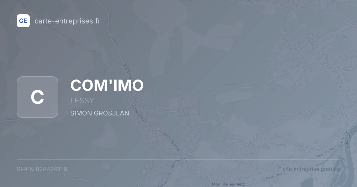 COM'IMO — 828429159 — fiche entreprise
