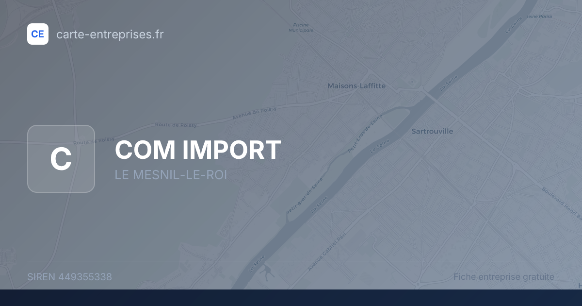 COM IMPORT — 449355338 — fiche entreprise