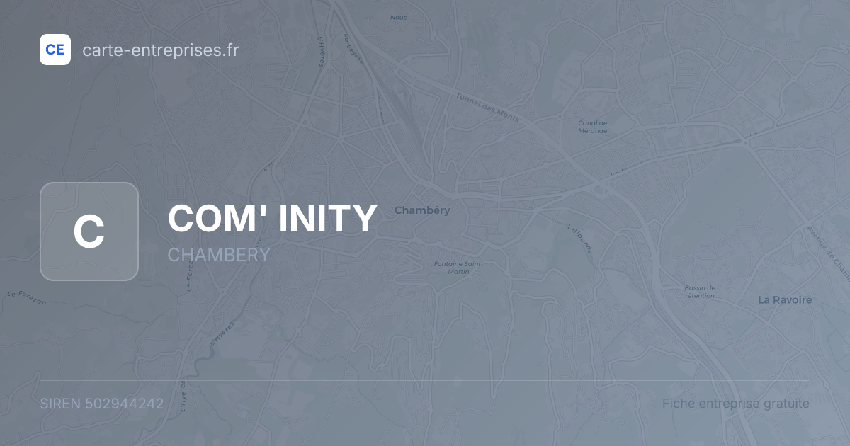 COM' INITY — 502944242 — fiche entreprise
