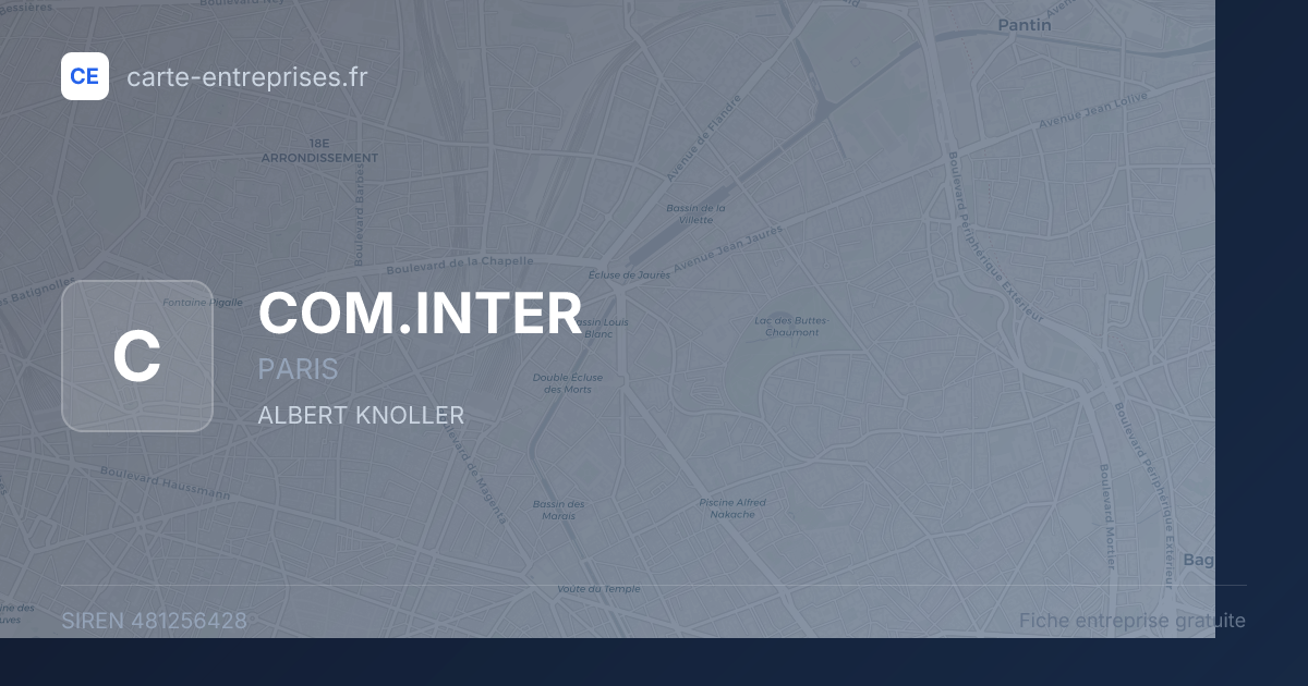COM.INTER — 481256428 — fiche entreprise