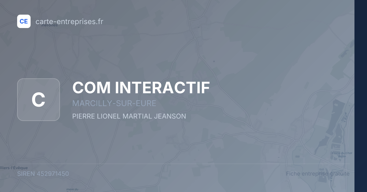 COM INTERACTIF — 452971450 — fiche entreprise