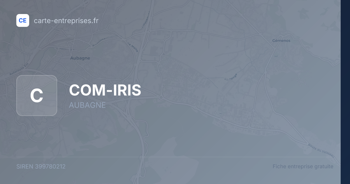 COM-IRIS — 399780212 — fiche entreprise