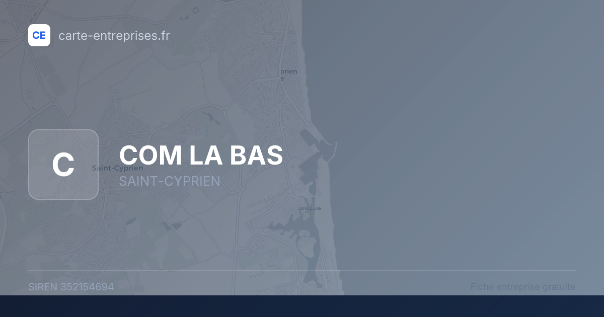 COM LA BAS — 352154694 — fiche entreprise