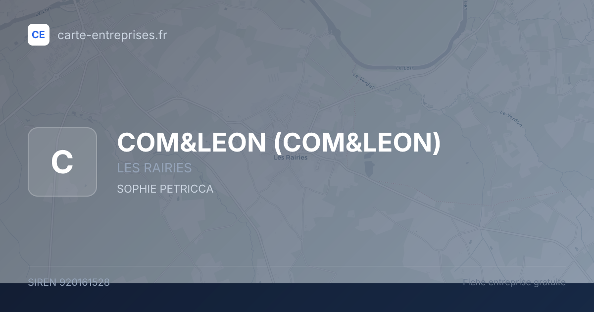 COM&LEON — 920161528 — fiche entreprise