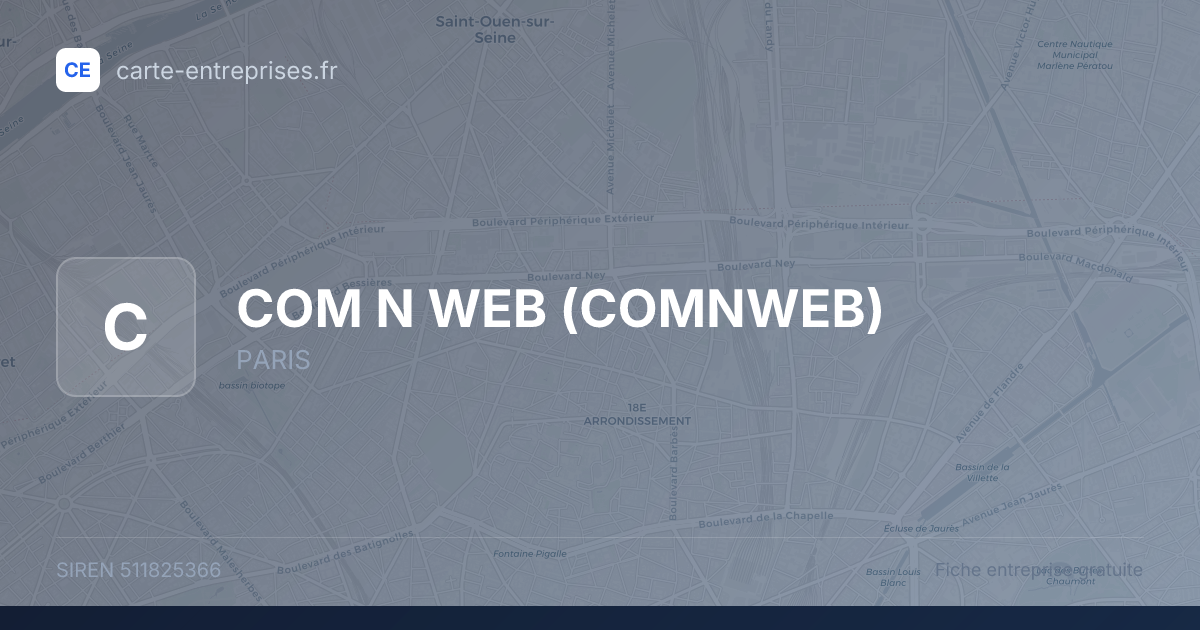 COM N WEB (COMNWEB) — 511825366 — fiche entreprise