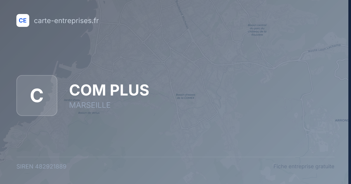 COM PLUS — 482921889 — fiche entreprise