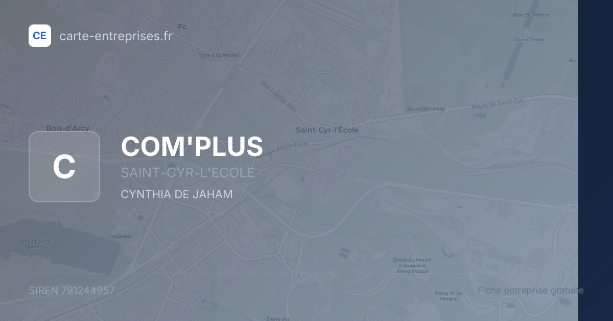 COM'PLUS — 791244957 — fiche entreprise