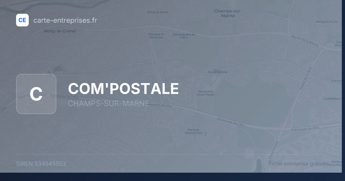 COM'POSTALE — 534545553 — fiche entreprise