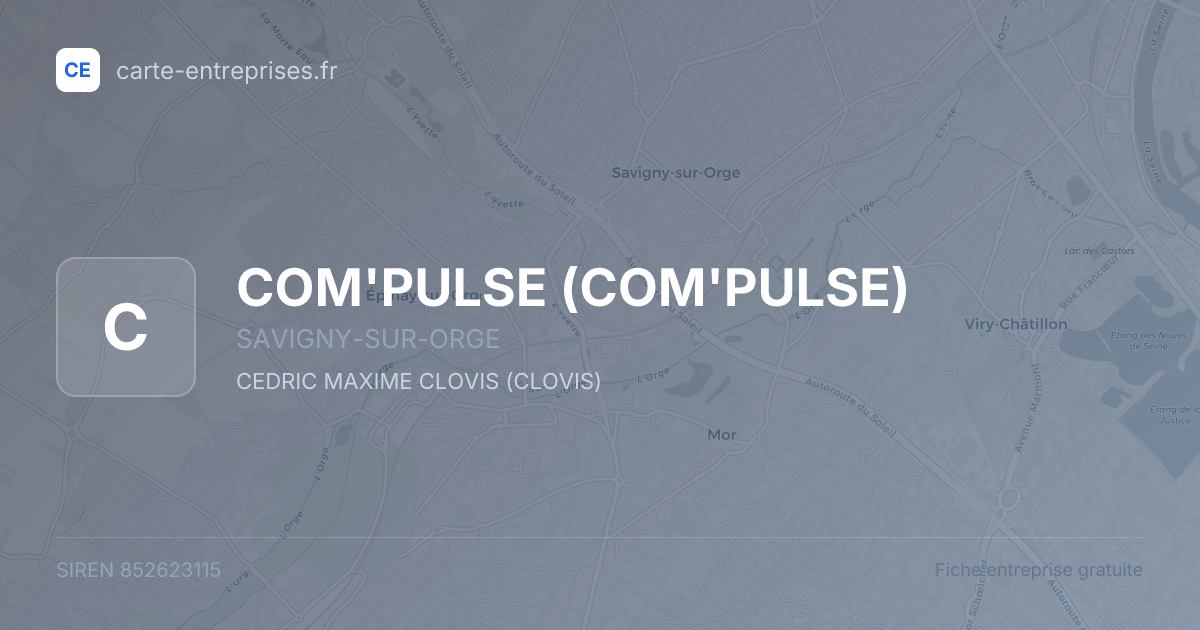 COM'PULSE — 852623115 — fiche entreprise