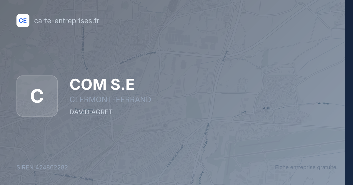 COM S.E — 424862282 — fiche entreprise