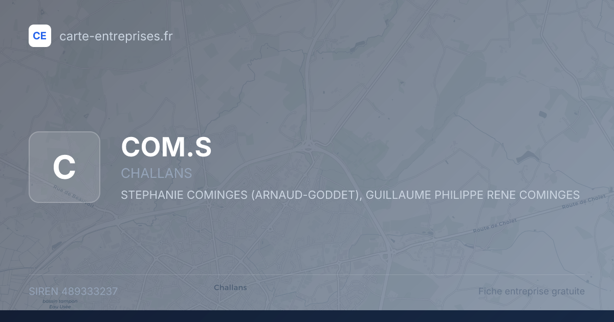 COM.S — 489333237 — fiche entreprise