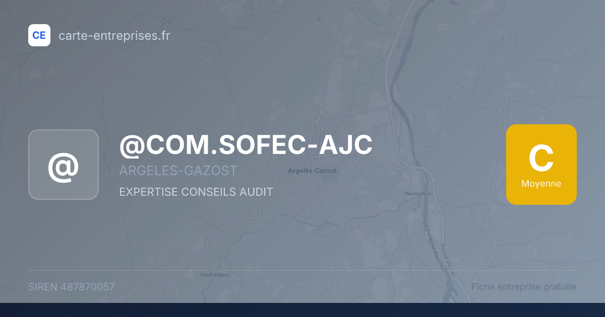@COM.SOFEC-AJC — 487870057 — fiche entreprise