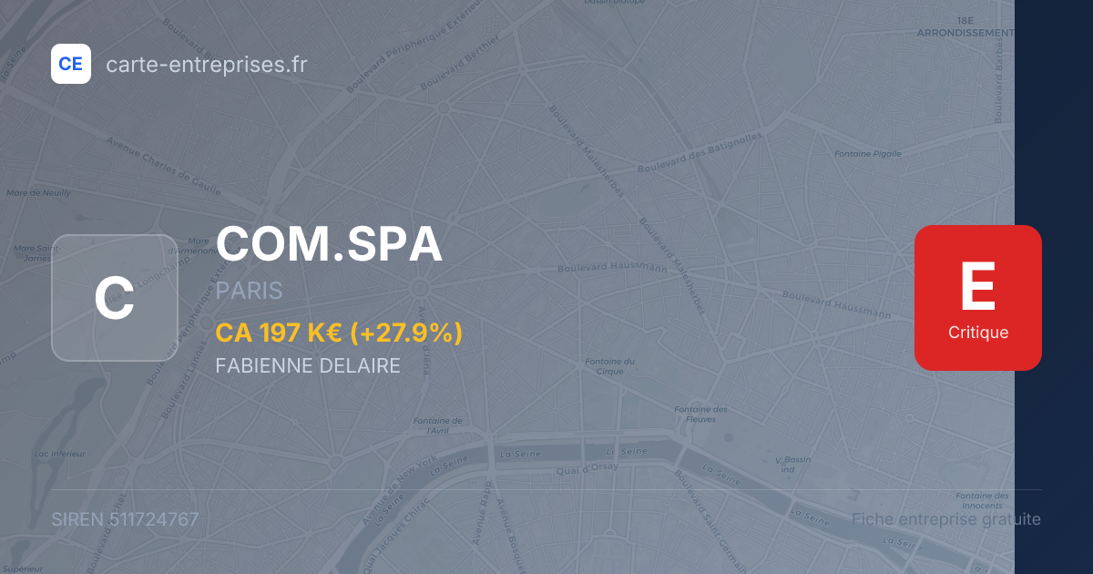 COM.SPA — 511724767 — fiche entreprise