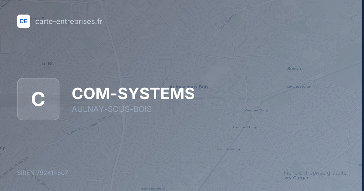 COM-SYSTEMS — 792414807 — fiche entreprise