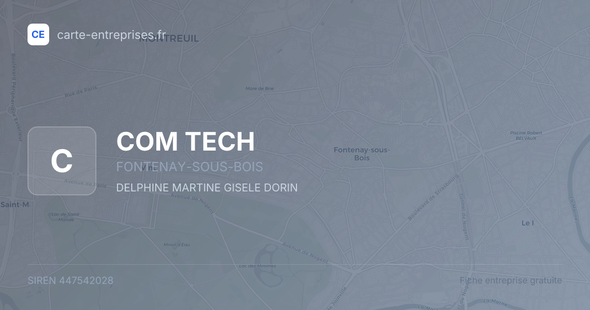 COM TECH — 447542028 — fiche entreprise