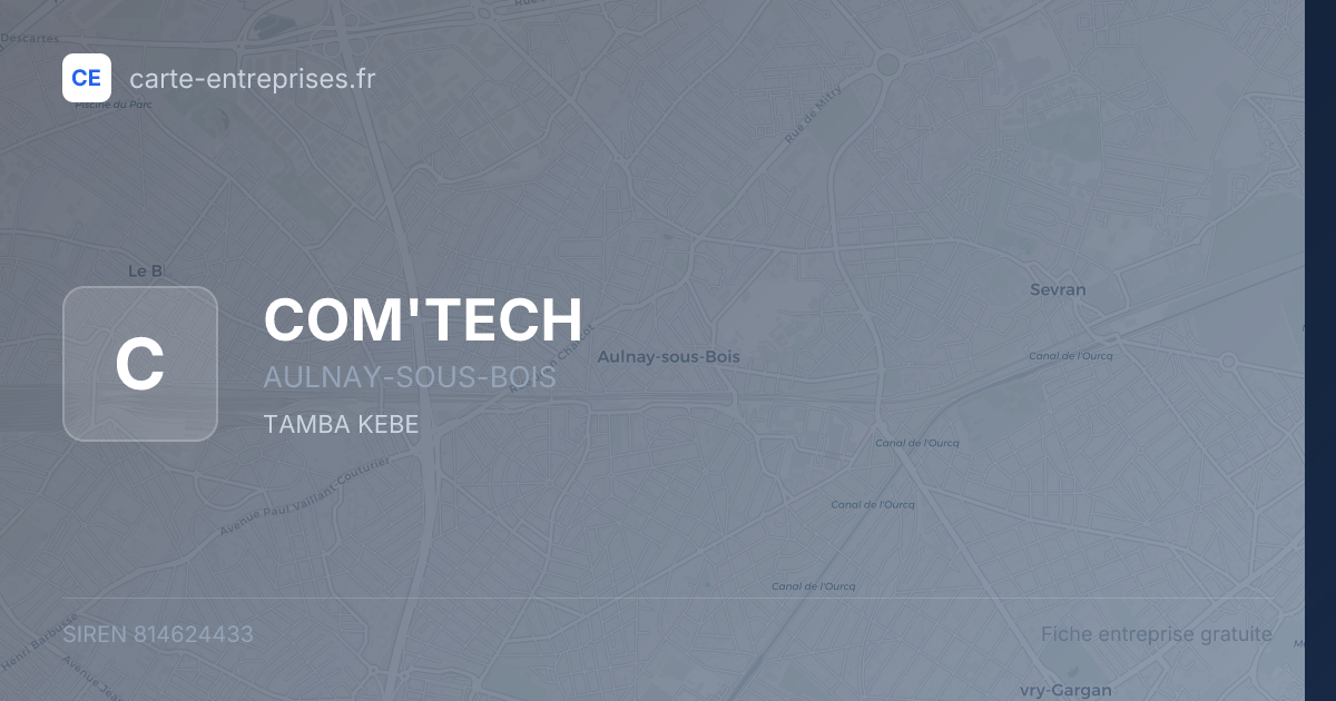COM'TECH — 814624433 — fiche entreprise