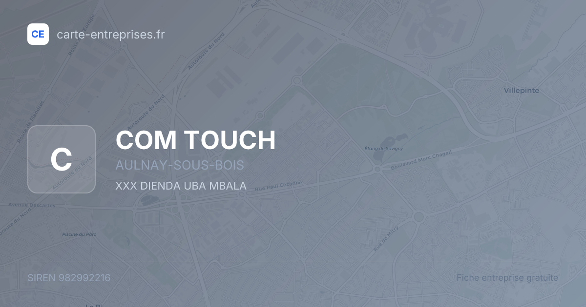 COM TOUCH — 982992216 — fiche entreprise
