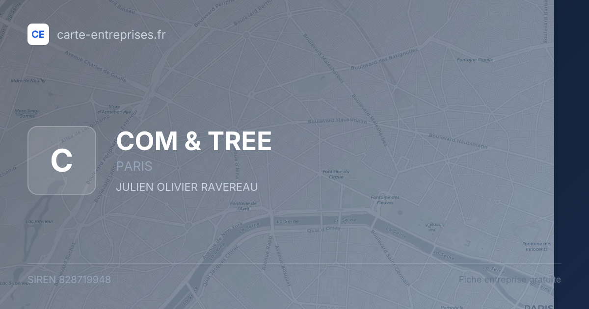 COM & TREE — 828719948 — fiche entreprise