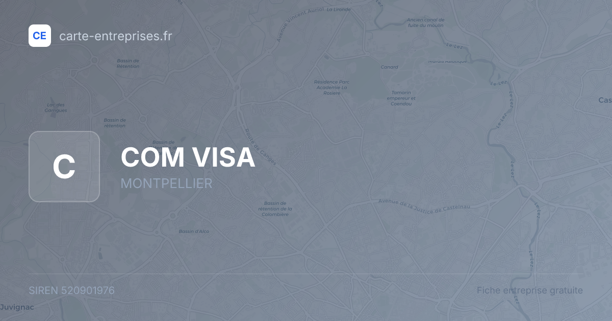 COM VISA — 520901976 — fiche entreprise