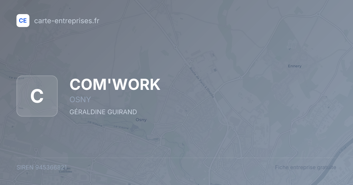 COM'WORK — 945366821 — fiche entreprise