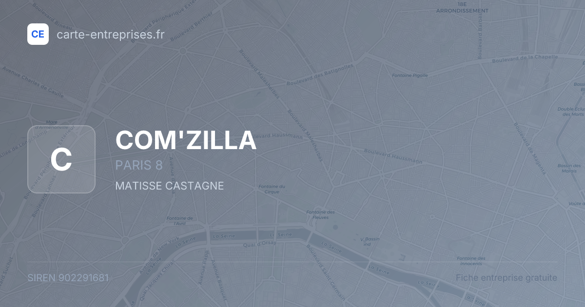 COM'ZILLA — 902291681 — fiche entreprise