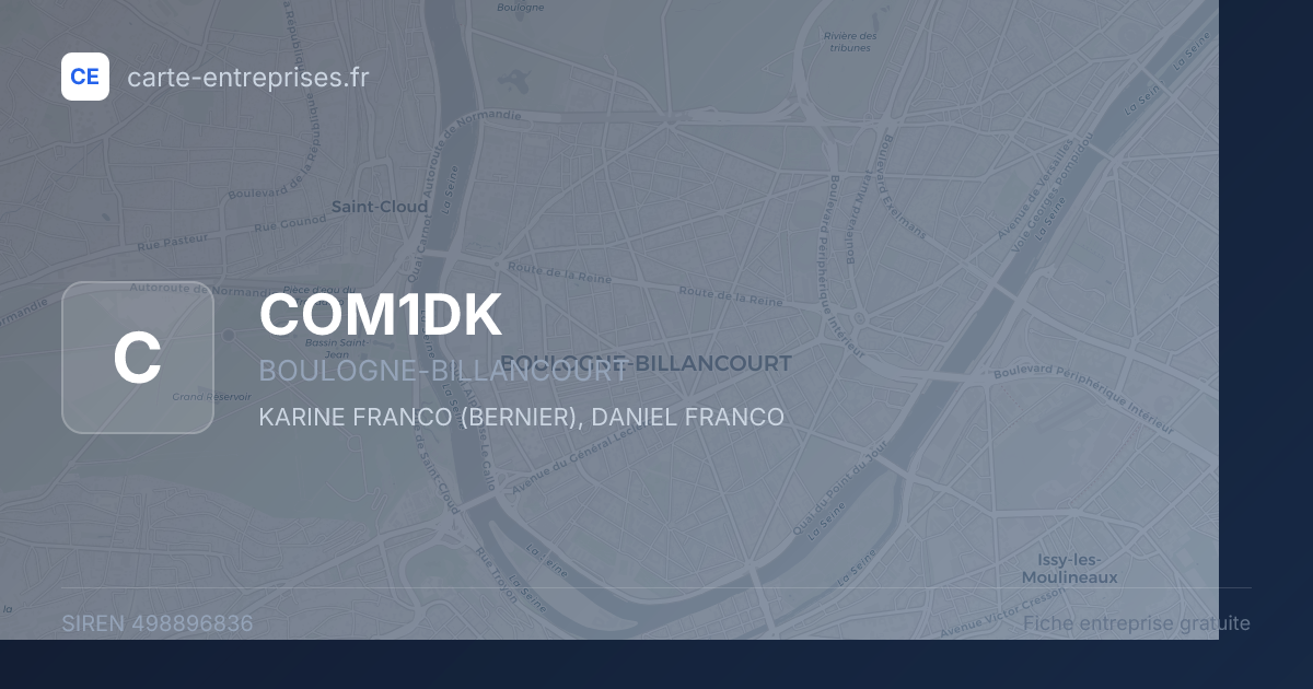 COM1DK — 498896836 — fiche entreprise