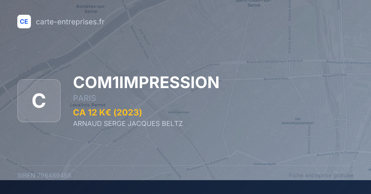 COM1IMPRESSION — 798489456 — fiche entreprise