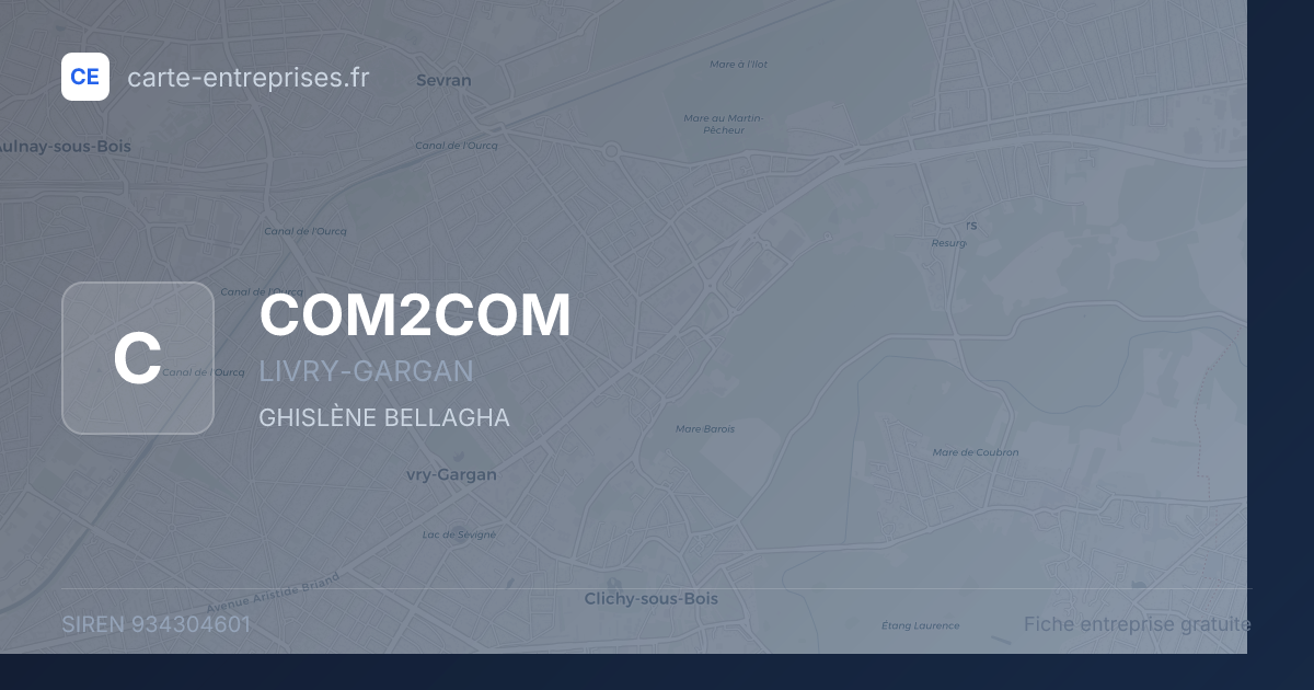 COM2COM — 934304601 — fiche entreprise