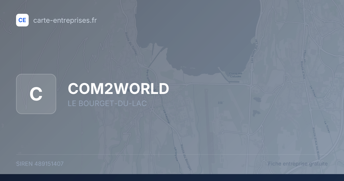 COM2WORLD — 489151407 — fiche entreprise