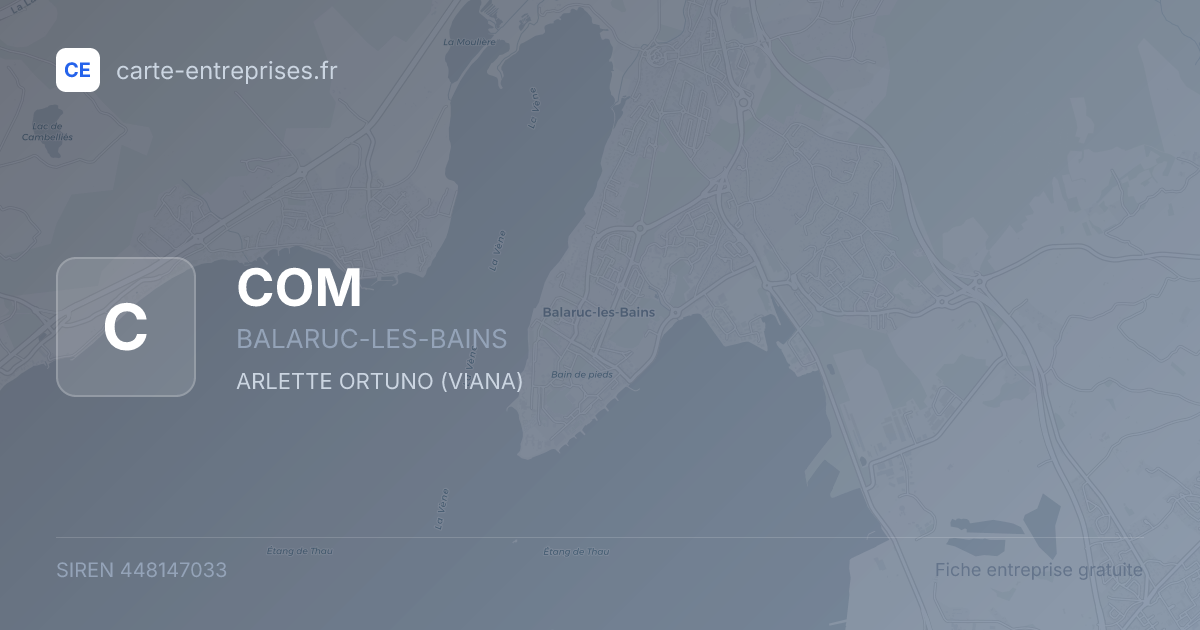 COM — 448147033 — fiche entreprise