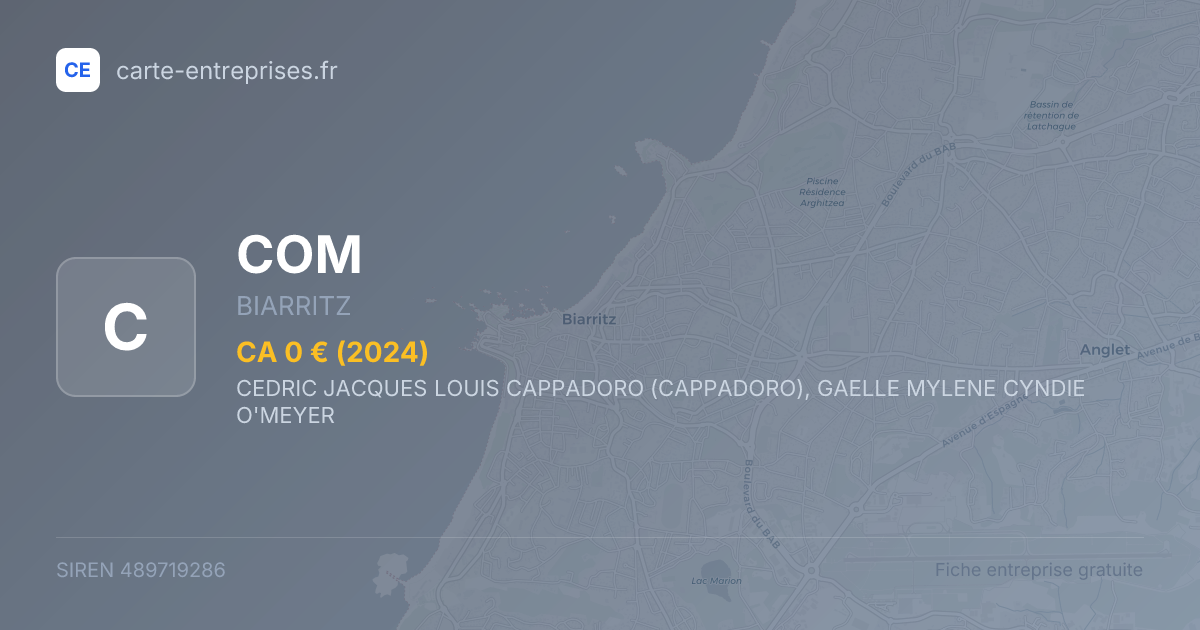 COM — 489719286 — fiche entreprise