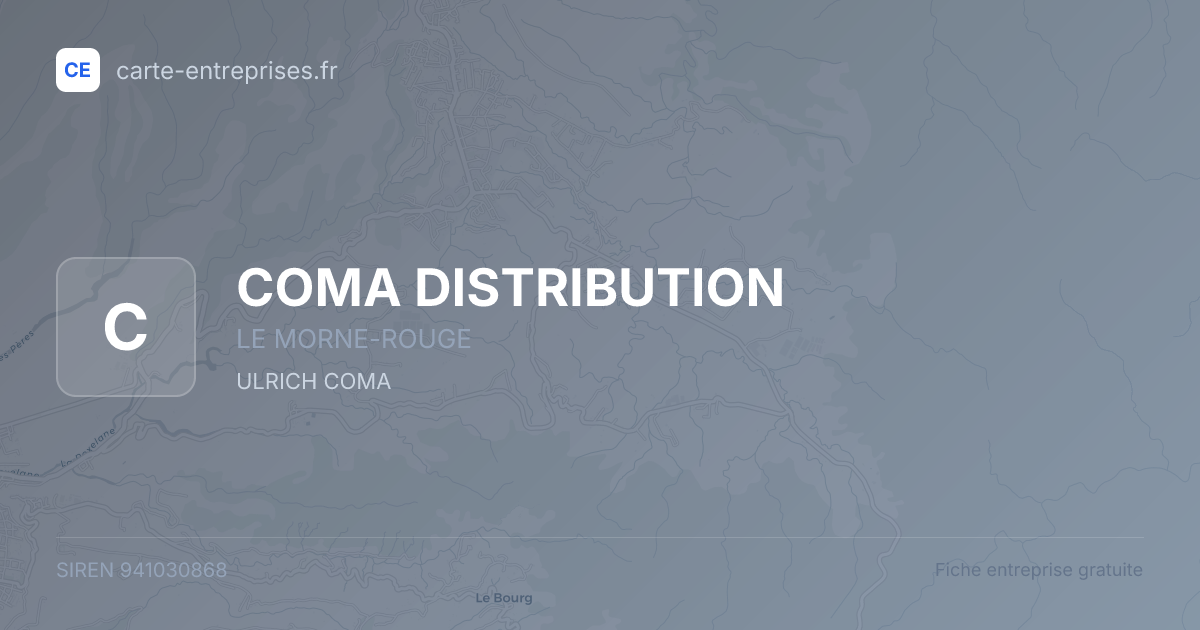 COMA DISTRIBUTION — 941030868 — fiche entreprise