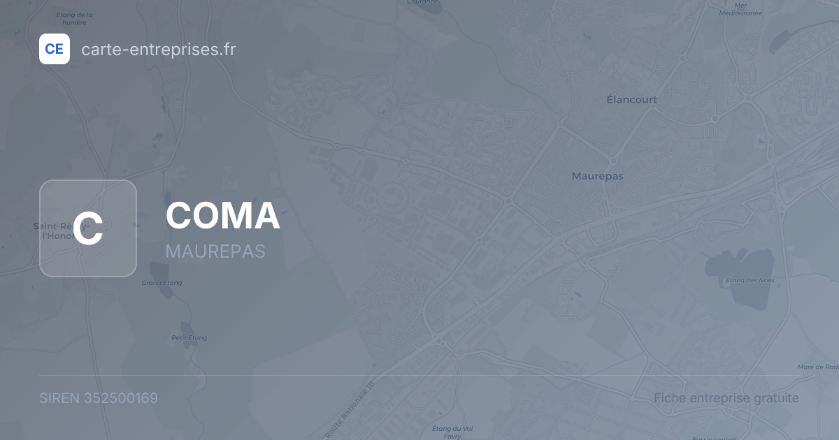 COMA — 352500169 — fiche entreprise
