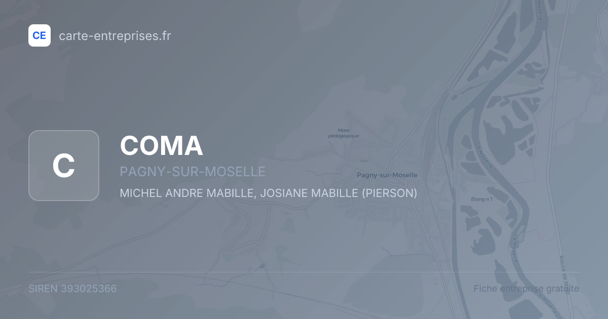COMA — 393025366 — fiche entreprise
