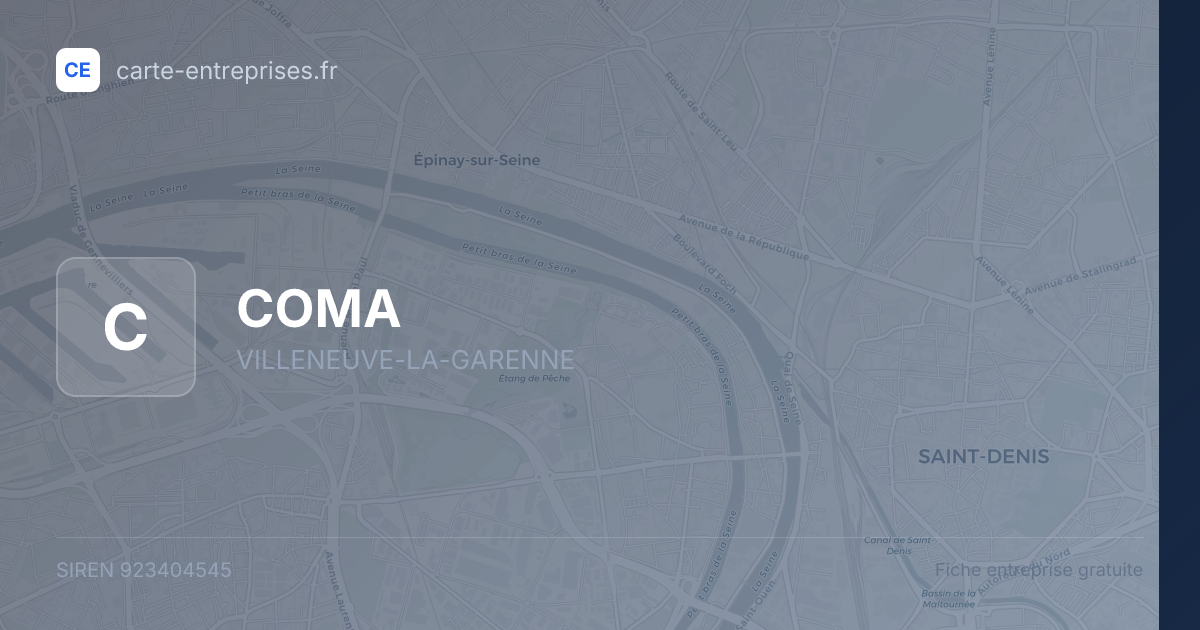 COMA — 923404545 — fiche entreprise