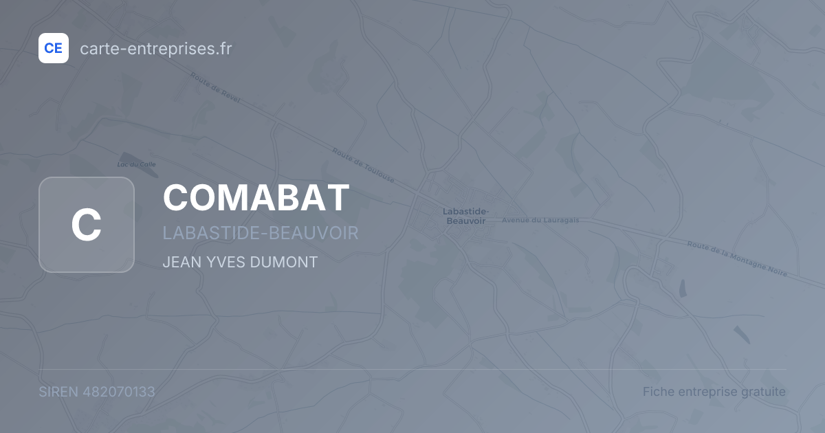 COMABAT — 482070133 — fiche entreprise