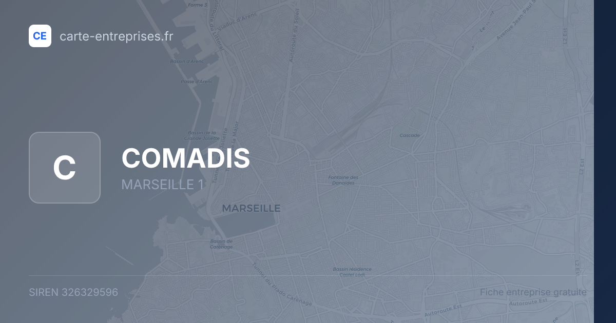 COMADIS — 326329596 — fiche entreprise