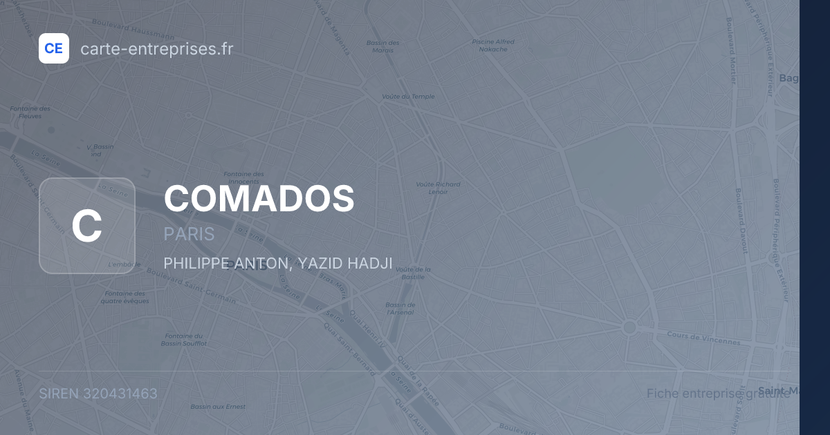 COMADOS — 320431463 — fiche entreprise