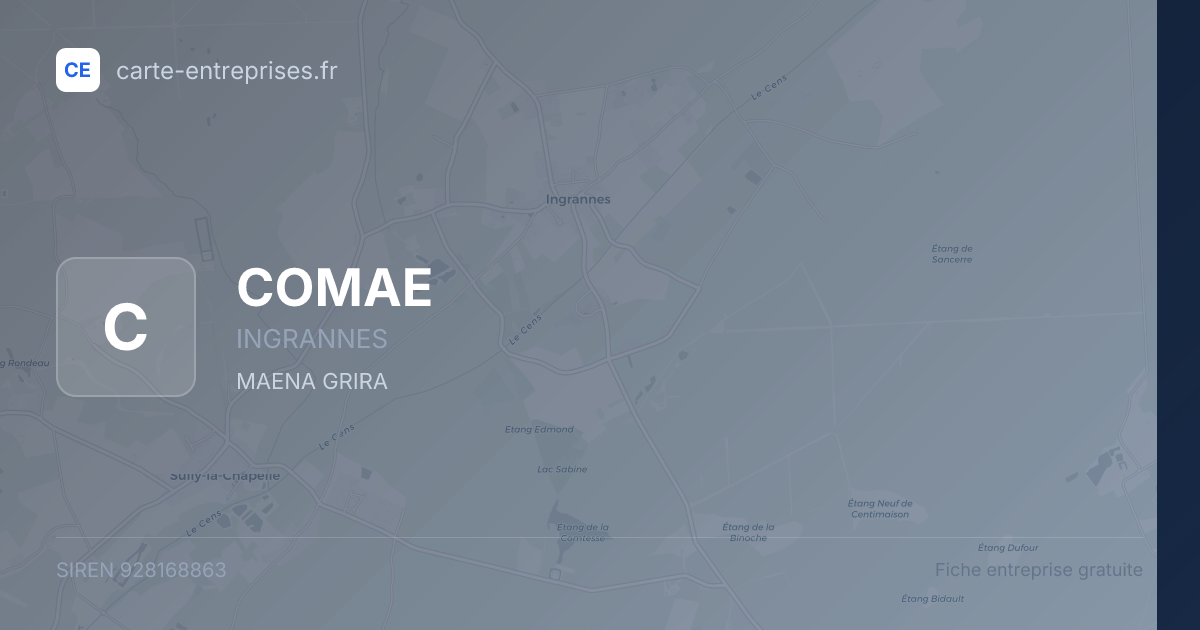 COMAE — 928168863 — fiche entreprise