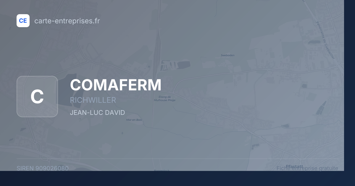 COMAFERM — 909026080 — fiche entreprise