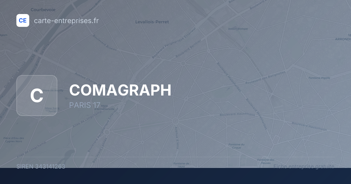 COMAGRAPH — 343141263 — fiche entreprise
