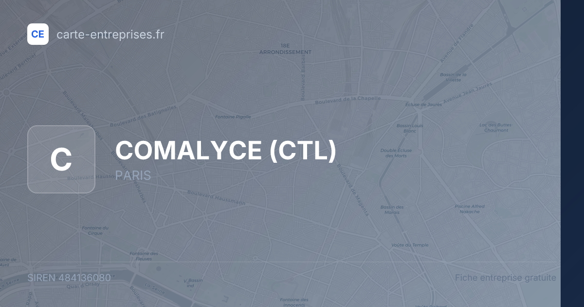 COMALYCE (CTL) — 484136080 — fiche entreprise